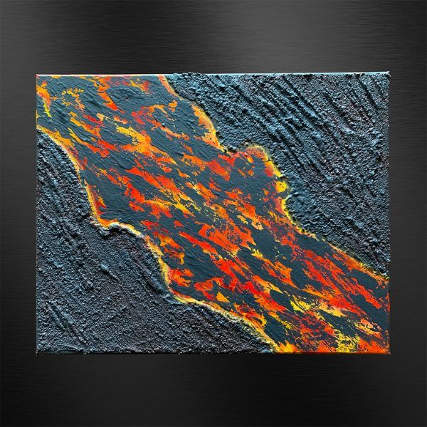 Peinture art abstrait - Ame animale - Œuvre vibratoire N°16 par Anna Grosfort