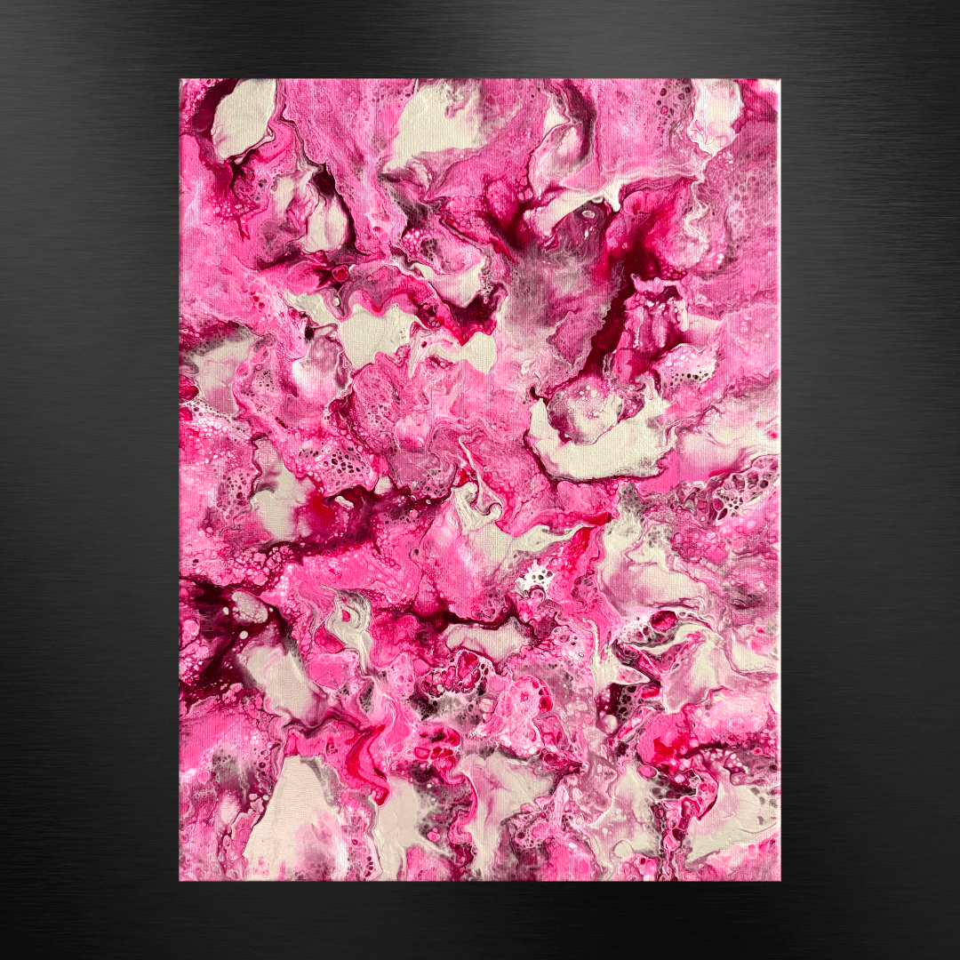 Tableau abstrait L'Écho des Confidences - n°82 - Œuvre vibratoire d'Anna Grosfort, expression des émotions et messages partagés avec les animaux